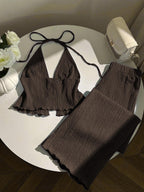 Nadia™ Textured Halter Co-Ord Set