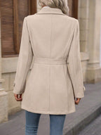 Claire tailored single-breasted lapel coat