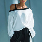 Celeste off-shoulder lounge set with matching trousers
