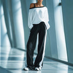 Celeste off-shoulder lounge set with matching trousers