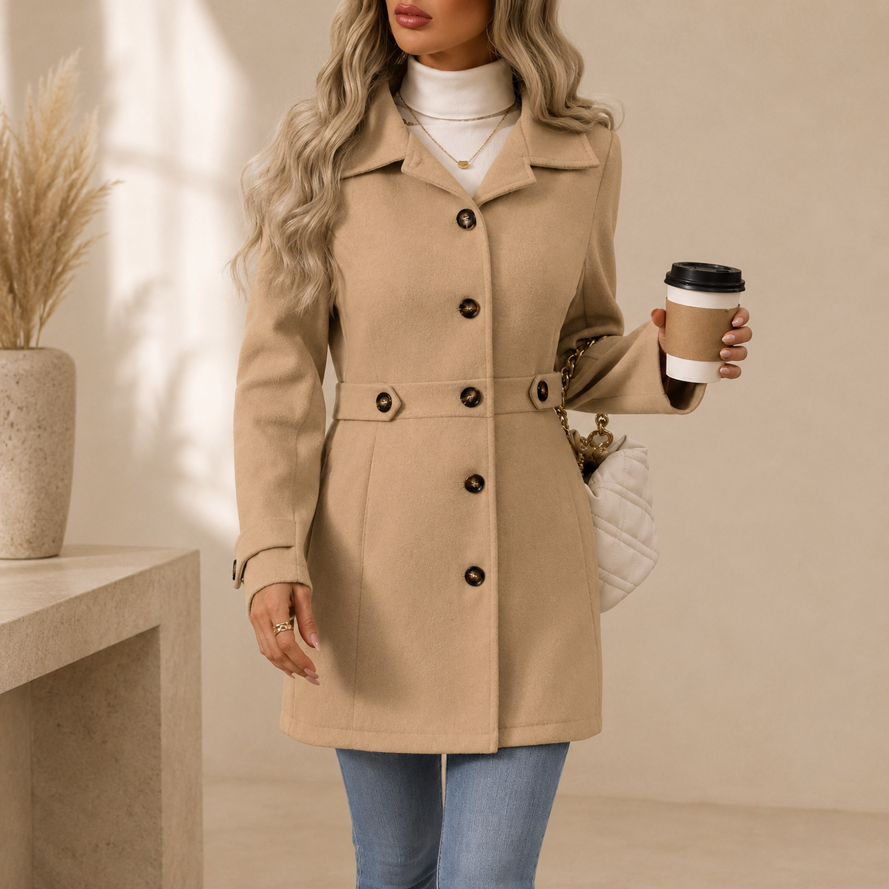 Claire™ Tailored Lapel Coat