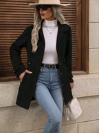 Claire tailored single-breasted lapel coat
